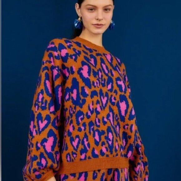Farm Rio Leopard Pop Sweater - Picture 2 of 6